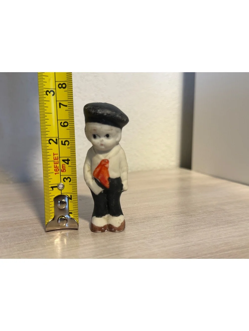 Vintage PreWar Japan Bisque Sailor Boy Miniature Penny Doll